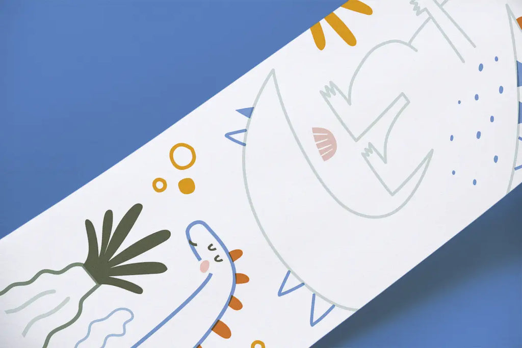 Coloring Book with Dinosaurs - Scrollino DINO Coloring