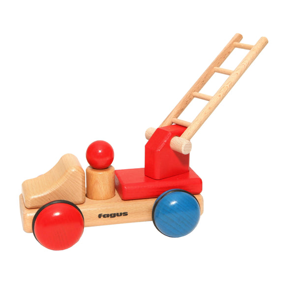 Mini Wooden Fire Truck