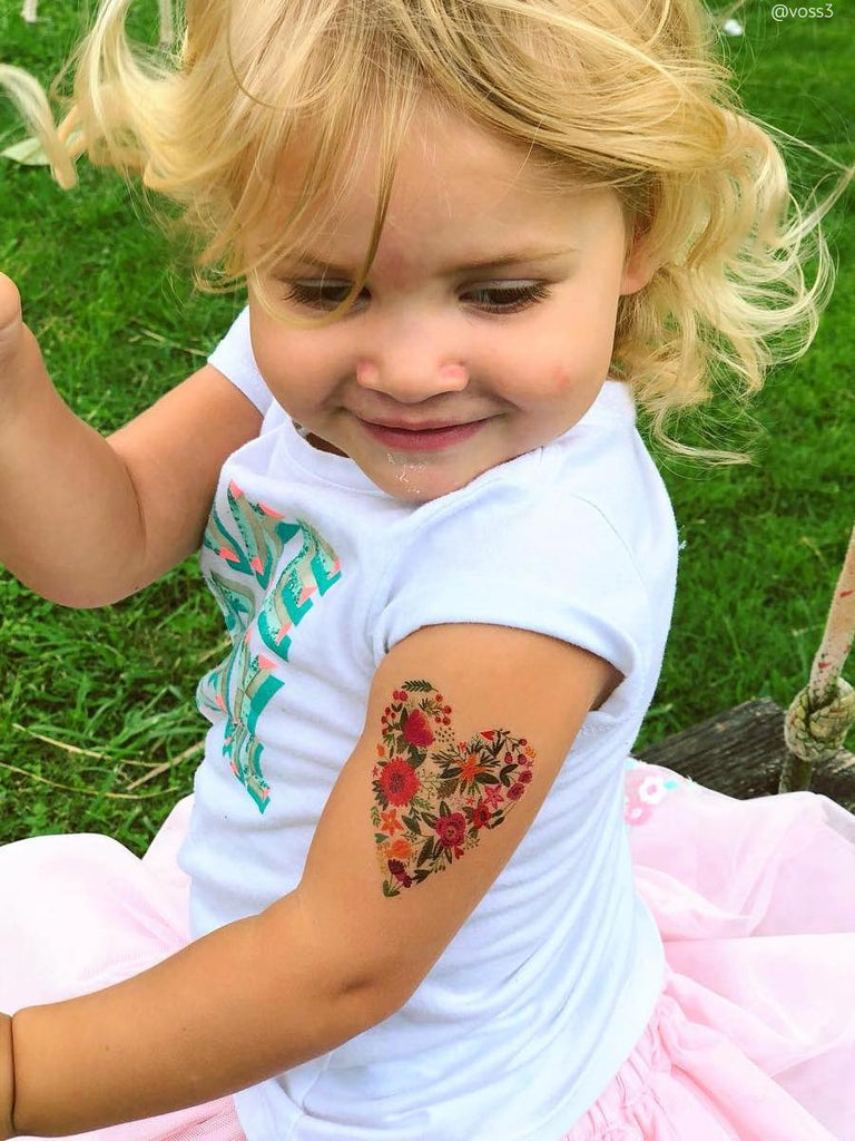 Flower Heart Tattoos