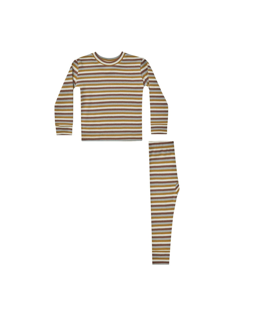 Pajama Set in Multi Stripe