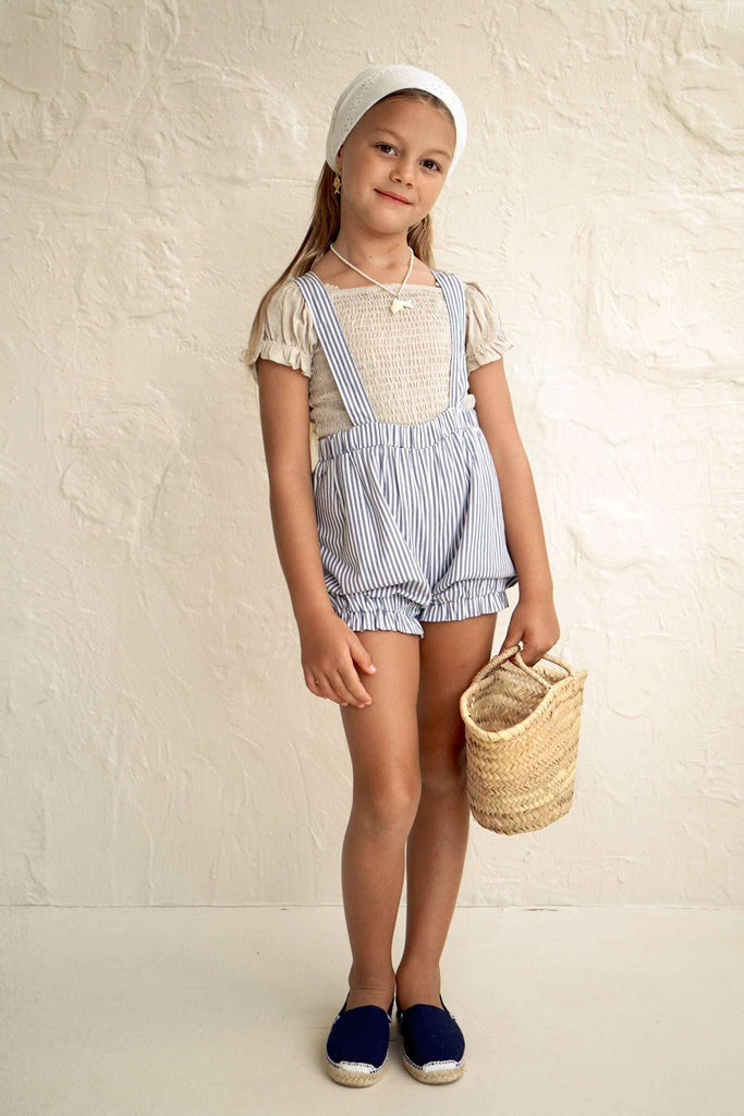 House of Paloma,Gia Bloomer in Mediterraneo Stripe,CouCou,Girl Clothes