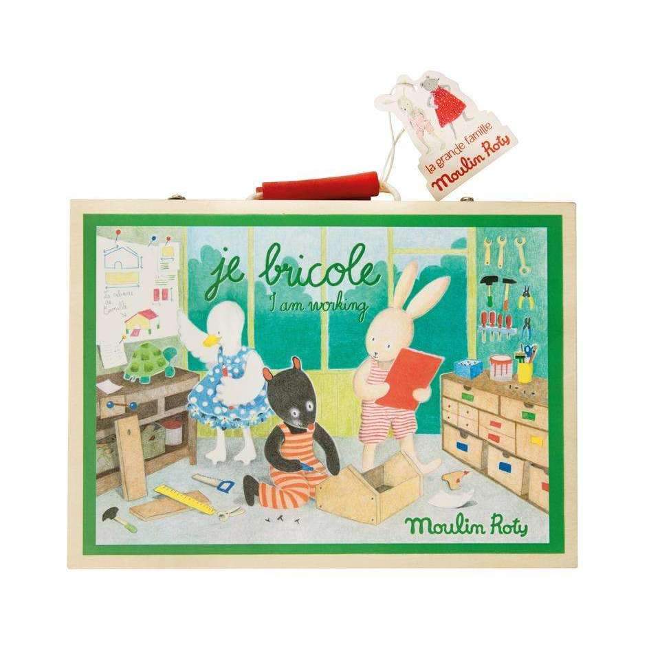Moulin Roty,I Am Working, Wooden Tool Valise,CouCou,Toy