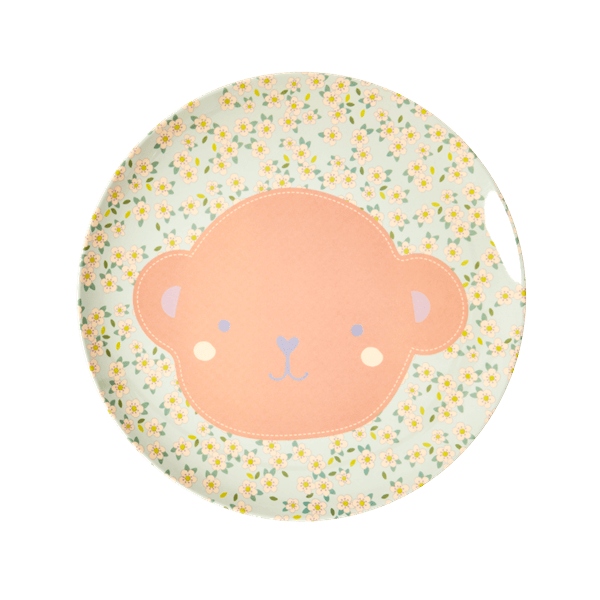 RICE,Lunch Plate with Animal Print, Monkey,CouCou,Kitchenware