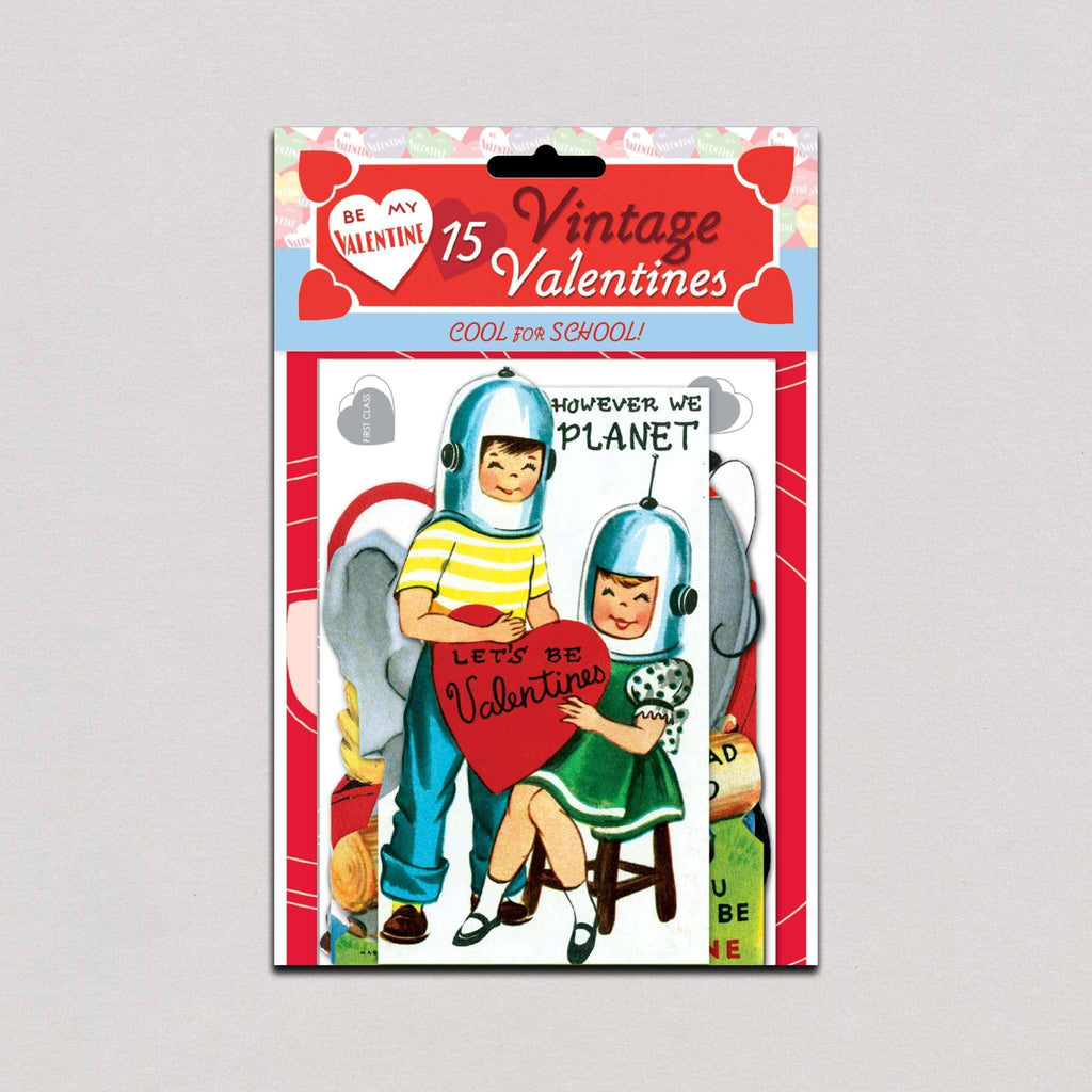 Laughing Elephant,15 Vintage Valentines: Cool for School,CouCou,Stationary + Greeting Cards