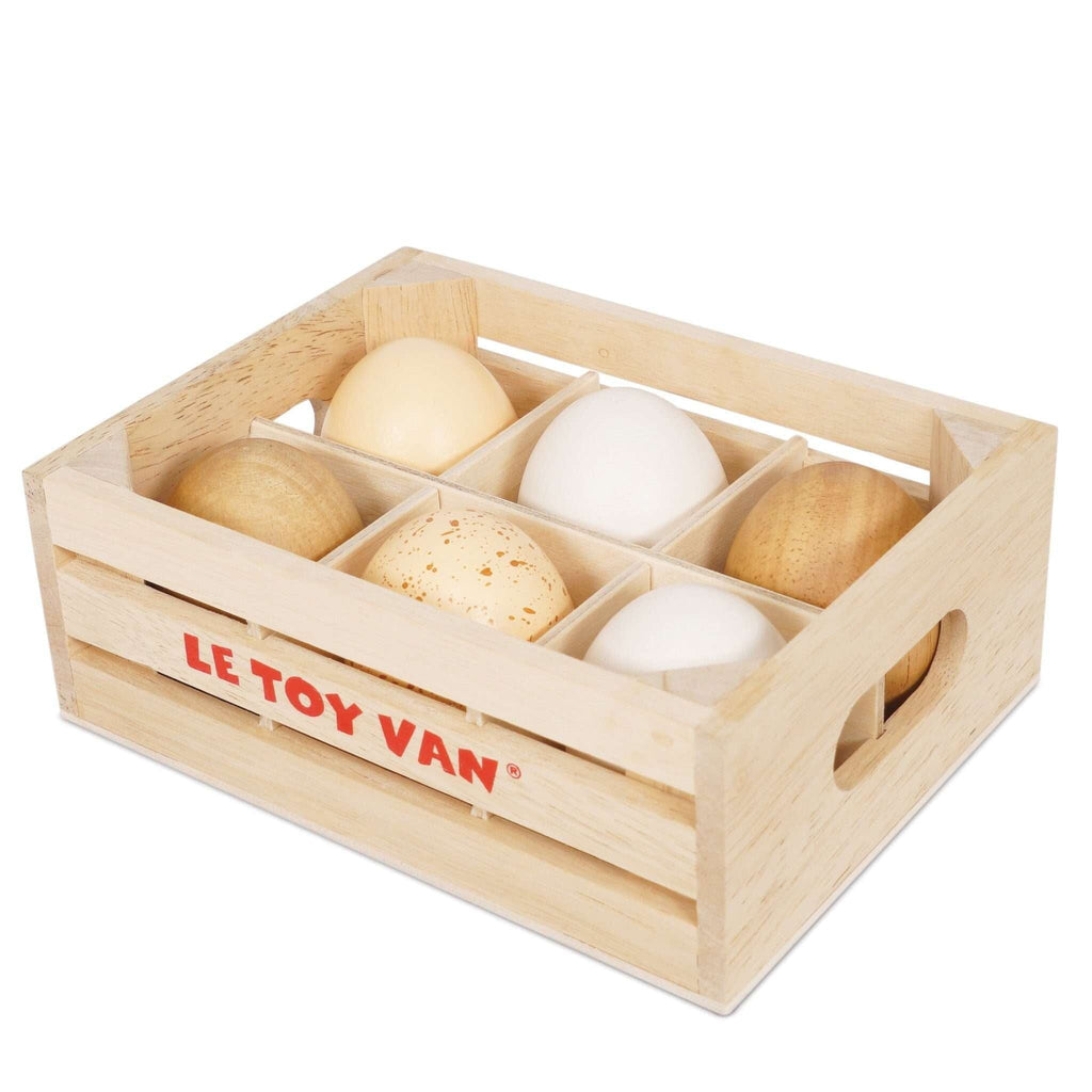 Le Toy Van,Wooden Farm Eggs - Set of 6,CouCou,Toy