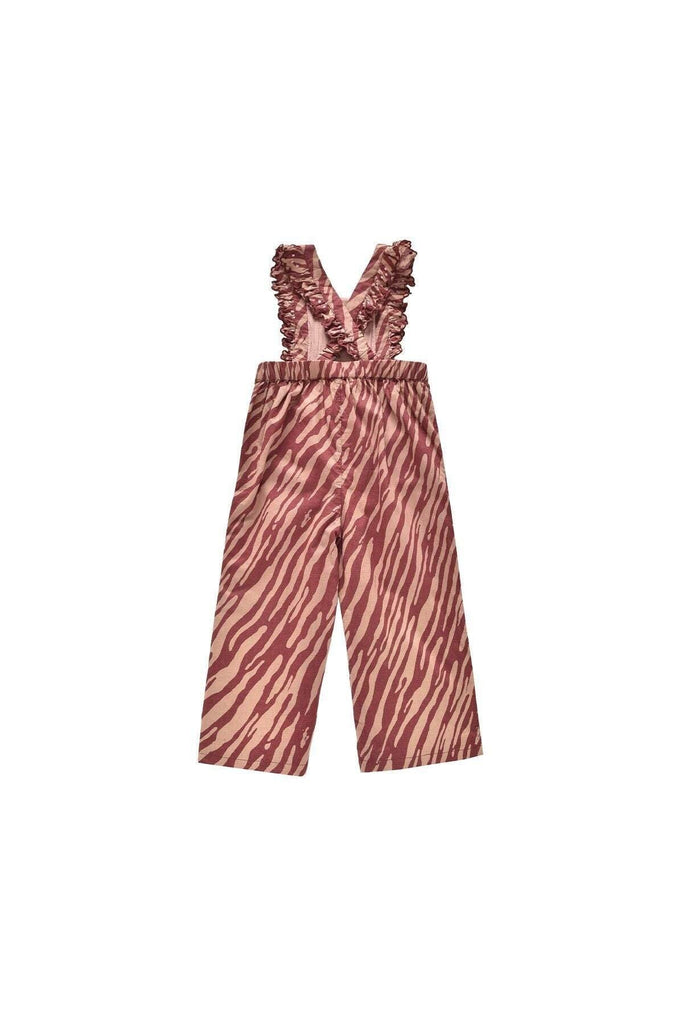 Louise Misha,Serafina Overalls in Sienna Brush Stripes,CouCou,Girl Clothes