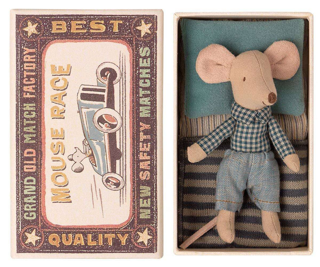 Maileg,Little Brother Mouse in Matchbox,CouCou,Toy