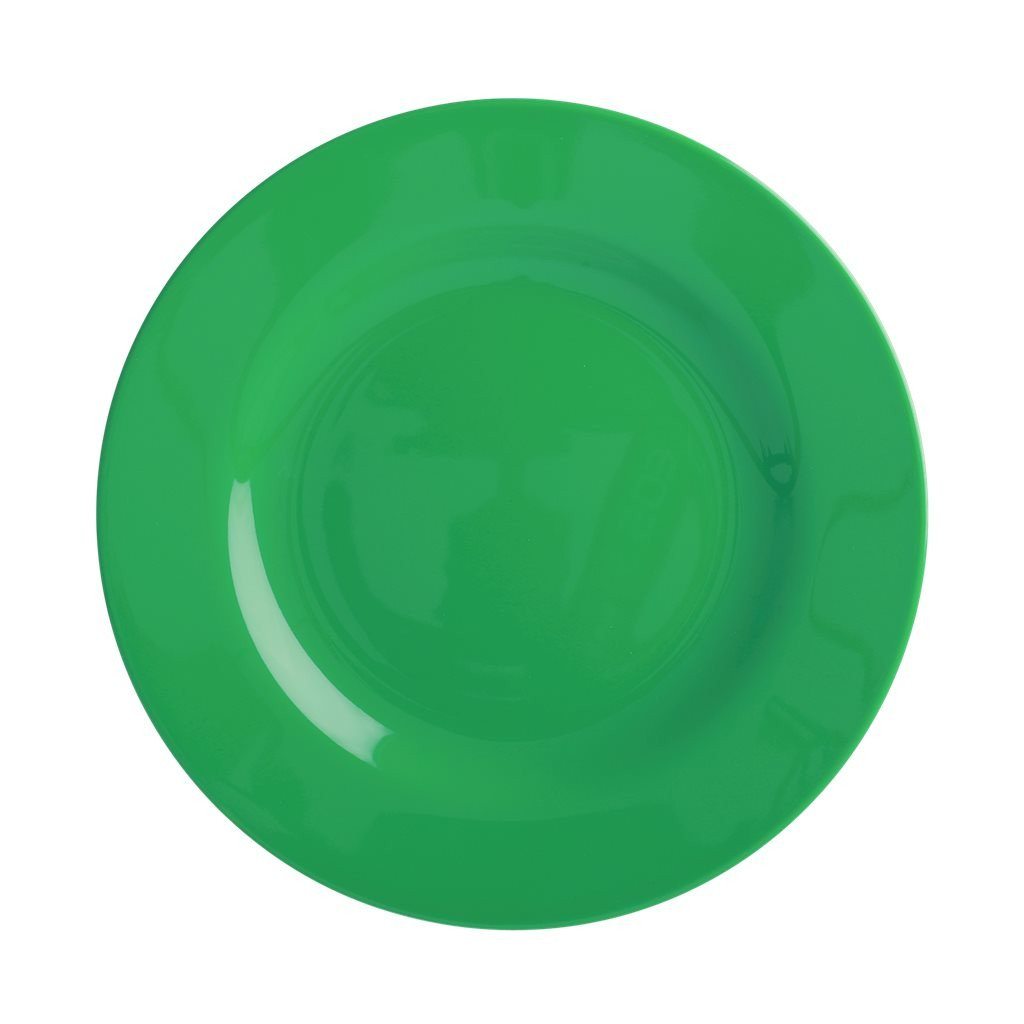 RICE,Kids Melamine Lunch Plate in Forest Green,CouCou,Kitchenware
