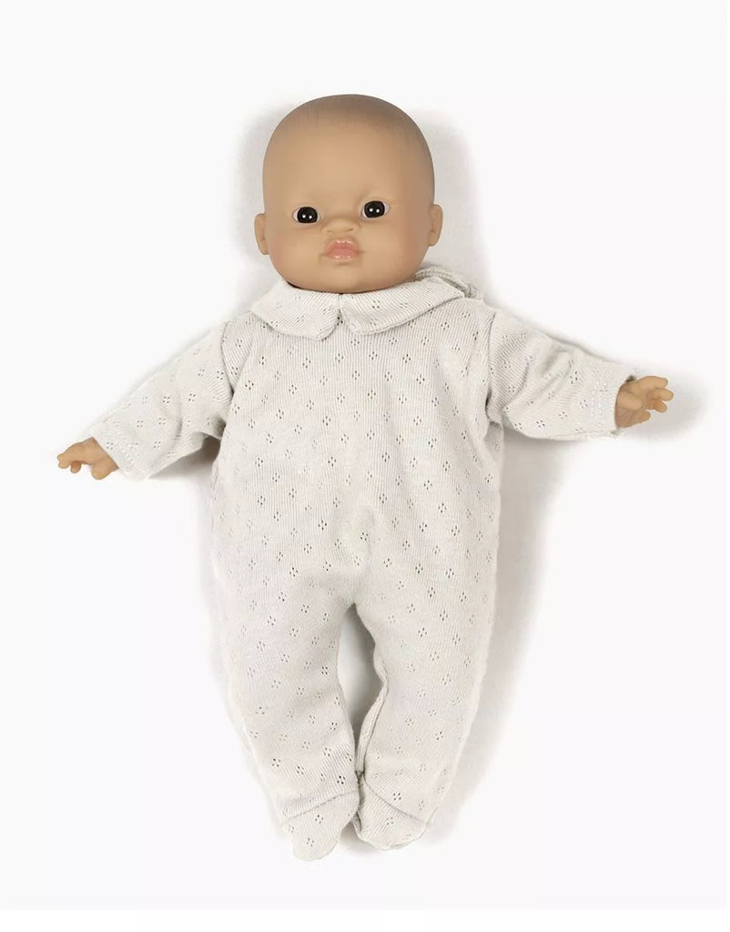 Sleep Well Corentin Pijama in Pointelle Dotted Linen