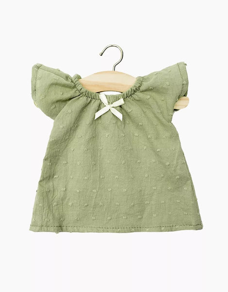 Doll Mary Nightgown Plumetis in Almond Green