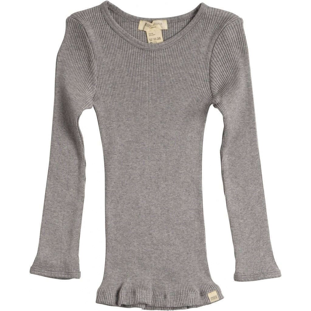 minimalisma,Bergen L/S T-Shirt in Grey Melange,CouCou,Boy Clothes