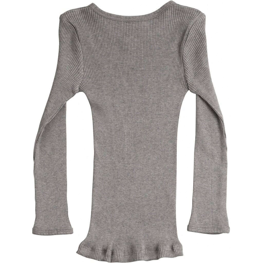 minimalisma,Bergen L/S T-Shirt in Grey Melange,CouCou,Boy Clothes