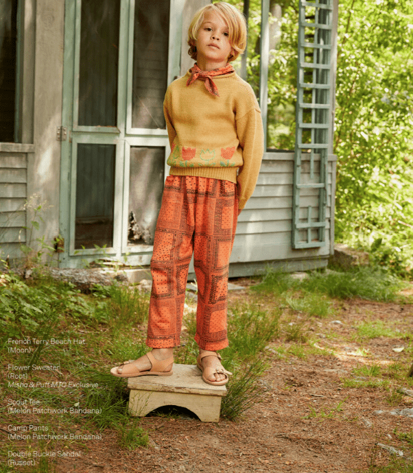 Misha and Puff, Camp Pants in Melon Patchwork – CouCou