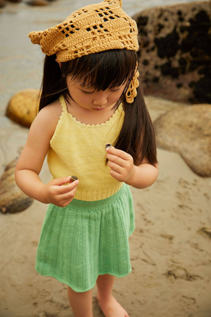 Misha & Puff,Chevron Skirt in Peapod,CouCou,Girl Clothes