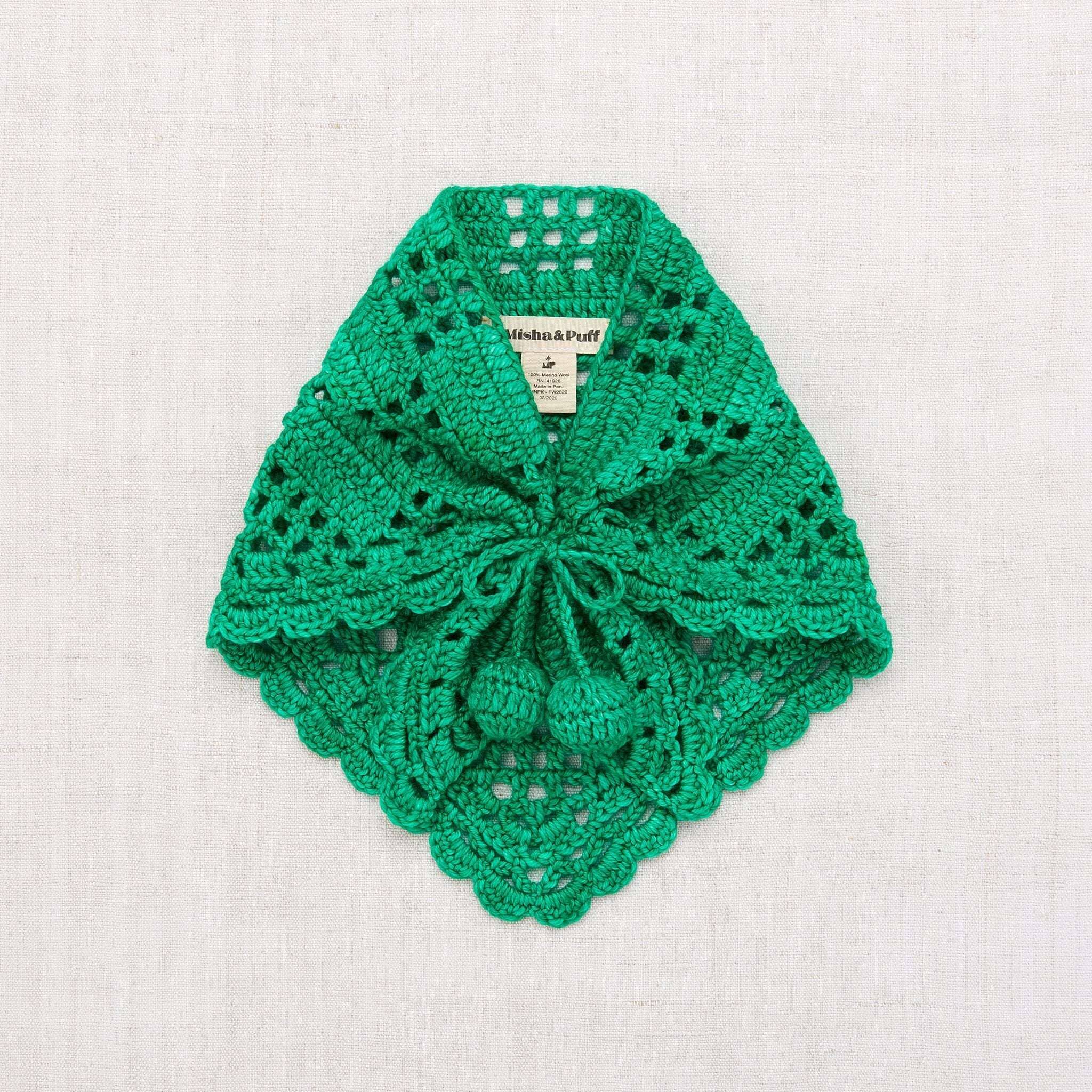 Crochet Kerchief in Emerald