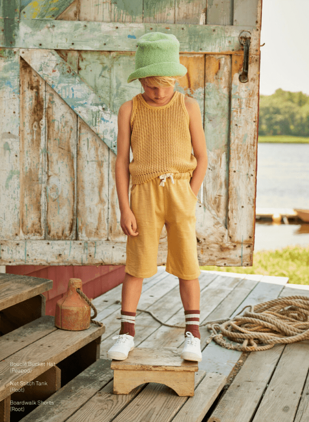 Misha & Puff,Net Stitch Tank in Root,CouCou,Boy Clothes