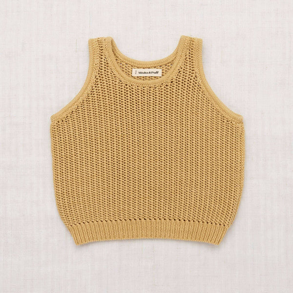 Misha & Puff,Net Stitch Tank in Root,CouCou,Boy Clothes