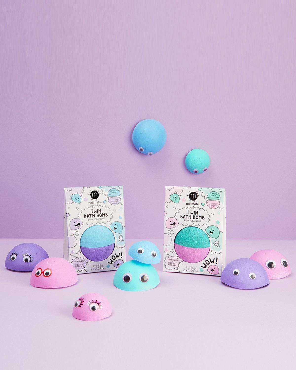 Boule de bain duo Nailmatic Kids - Twin Bath Bomb