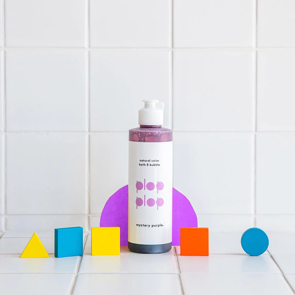 Plop Plop Natural Color Bubble Bath in Mystery Purple