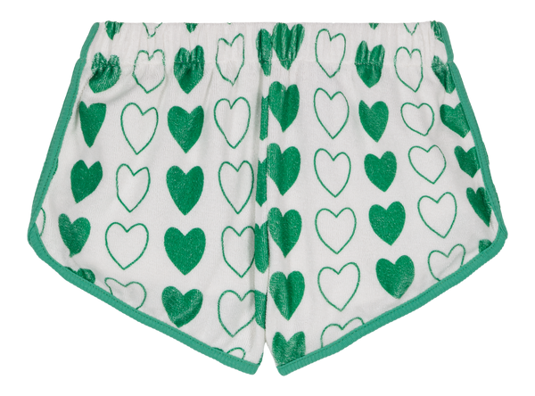 Juju Shorts in Green Hearts