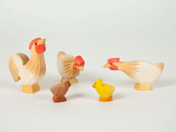Ostheimer Wooden Toys,Long Hen, Ochre,CouCou,Toy