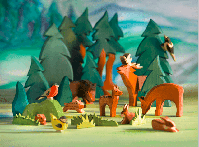 Ostheimer Wooden Toys,Red Deer, Stag,CouCou,Toy