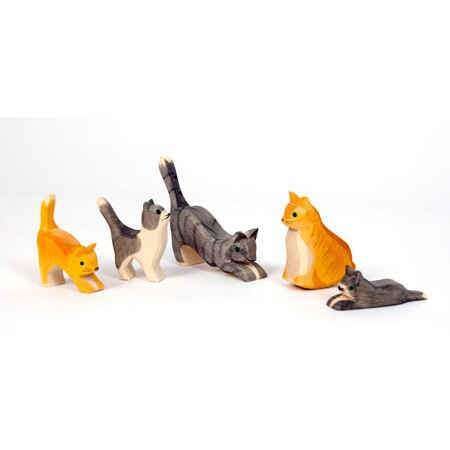 Ostheimer Wooden Toys,Sitting Cat, Orange,CouCou,Toy