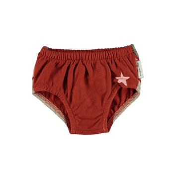 piupiuchick,High Waisted Shorties - Garnet with Tricolor Print,CouCou,Baby Girl Clothes
