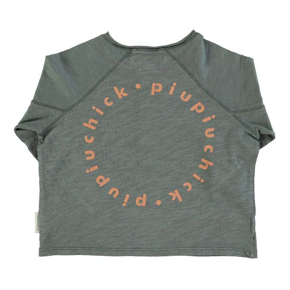 piupiuchick,Logo L/S Tee in Dark Green,CouCou,Boy Clothes
