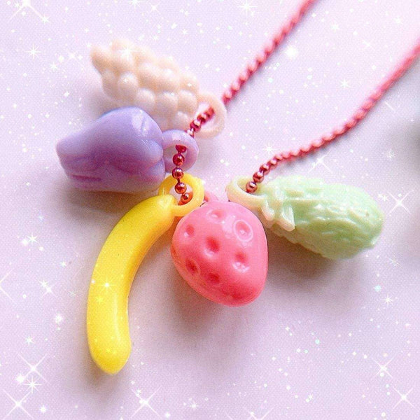 Pop Cutie,Fruit Charm Necklace - Assorted,CouCou,Girl Accessories & Jewellery