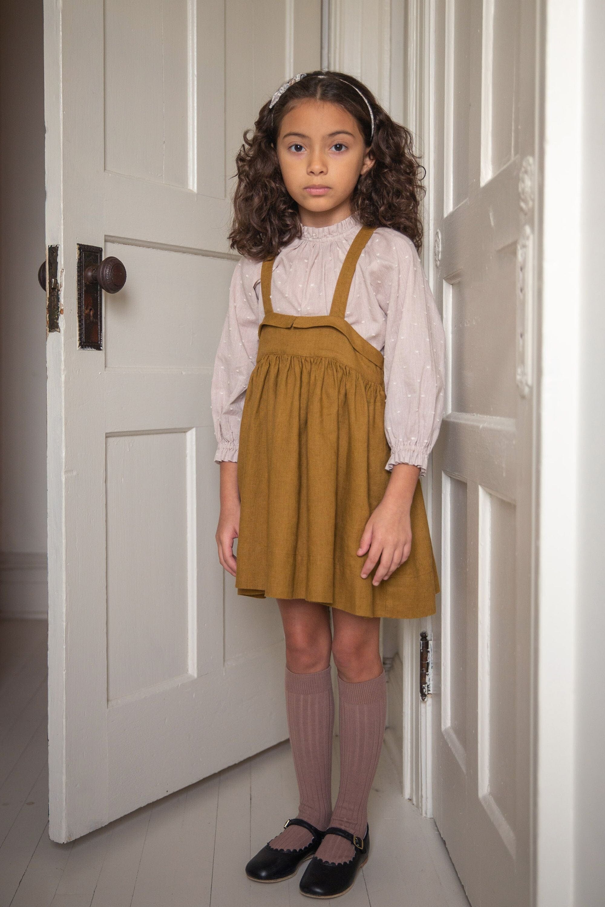 Soor Ploom, Enola Pinafore in Old Gold – CouCou