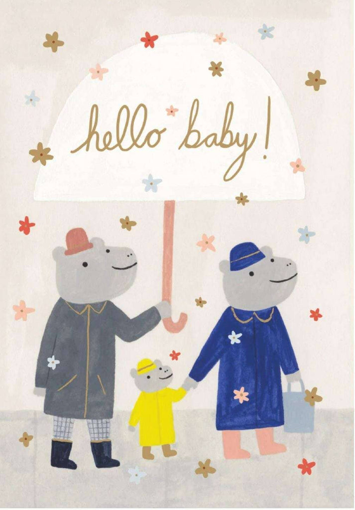 Roger La Borde,Hello Baby Card,CouCou,Crafts & Stationary