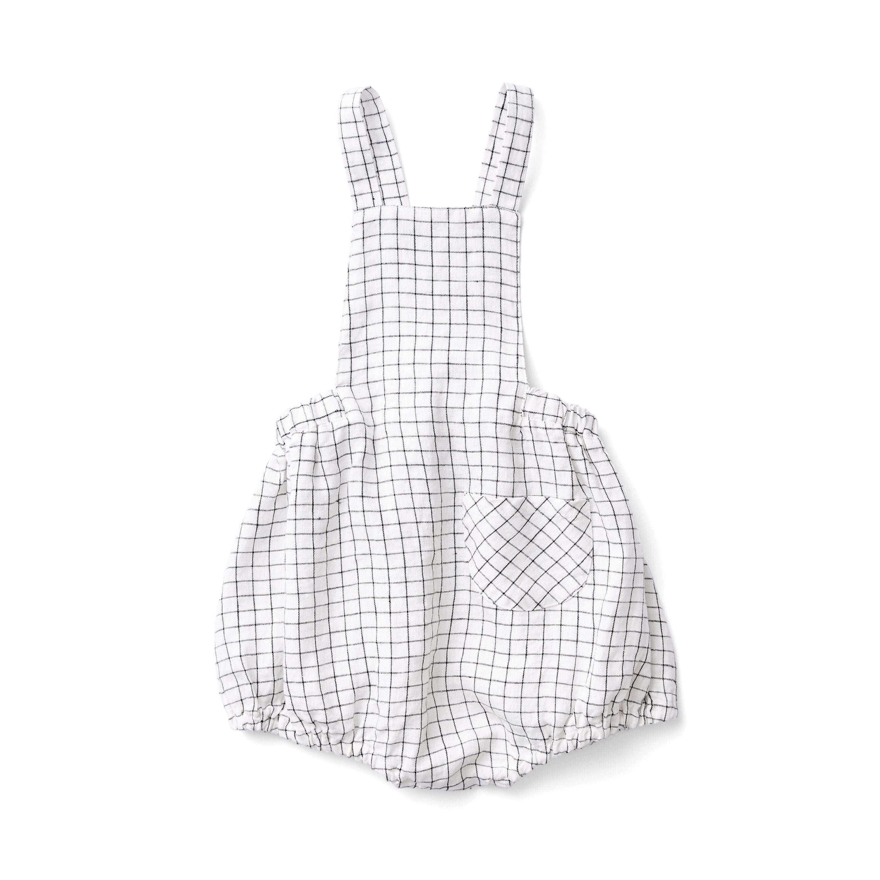 Oona Romper in Graph Paper