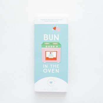 Sweeter Cards,Bun in the Oven Card with Sea Salt Caramel Dark Chocolate Inside,CouCou,Stationary + Greeting Cards