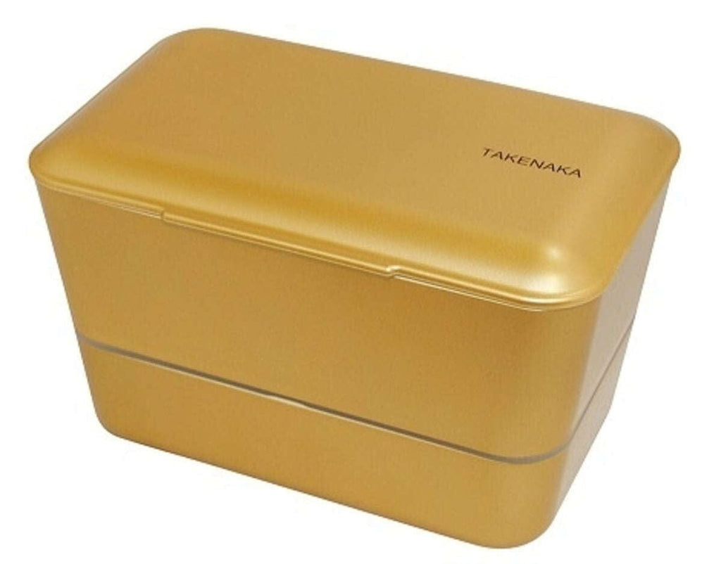 Takenaka,Bento Bite Box Dual in Gold,CouCou,
