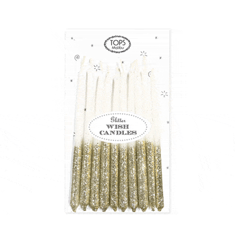 TOPS Malibu,Glitter Wish Candles Beewax Gold,CouCou,Party