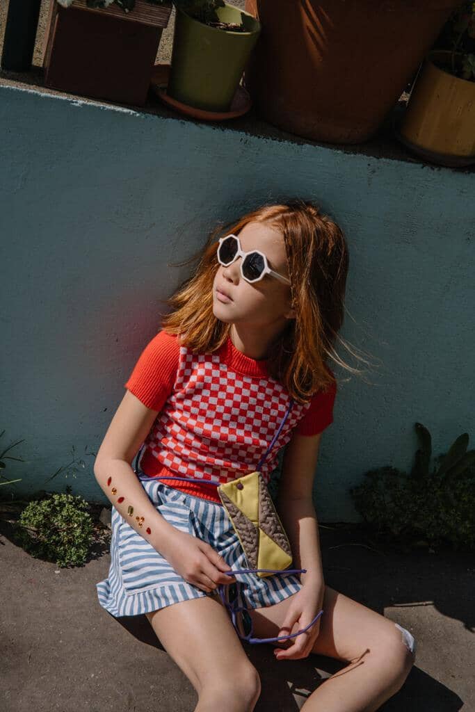 YEYE x Mini Kyomo - White Sunglasses + Pouch